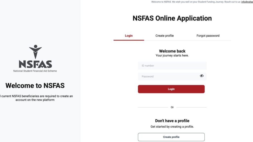 mynsfas login guide